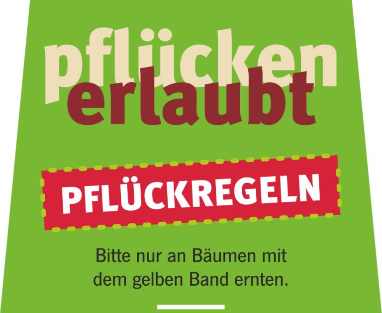 Gelbes Band – Pflücken erlaubt!